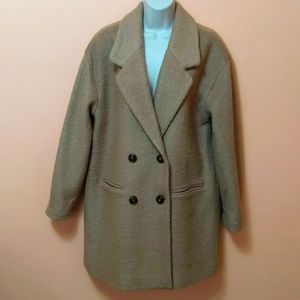 Metaphor Tan Double-Breasted Coat